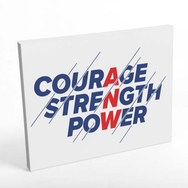 American Ninja Warrior Courage  Strength  Power Wall Art Discount - Image 2