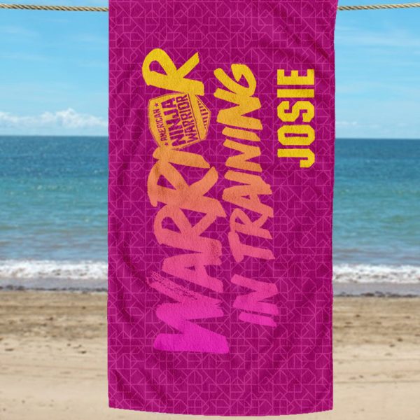 Personalized American Ninja Warrior In Training Towel For Sale