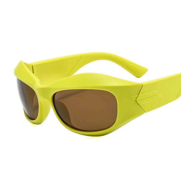 Trend Steampunk Sunglasses Women Men Fashion Sun Glasses Punk Female Y2K Mirror Goggle Shades Eyeglasses UV400 For Sale - Image 4